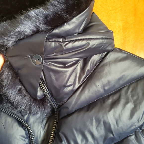 NWOT KENNETH COLE NY DOWN& FEATHERS Puffer JACKET w faux fur collar - Picture 6 of 15